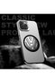 iPhone 15 Compatible Silicone Edge Hard Back Anti-Fall Phone Case Volkswagen Patterned - 4
