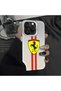 iPhone 11 Compatible Silicone Edge Hard Back Anti-Fall Phone Case Ferrari Patterned - 8