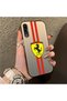 Samsung Galaxy A50S Compatible Silicone Edge Hard Back Anti-Fall Phone Case Ferrari Patterned