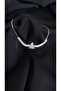 Women's Zircon Stone Leaf Detailed Elevator-Style Adjustable Stainless Steel Bracelet (Gold & Silver) - 5