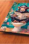 Monkey Reading Newspaper in Bathroom Toilet Wc Toilet Seat Mdf Painting Wooden Poster - 4