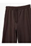 Wide Leg Brown Women's Trousers 6Sal40021Ik - 5