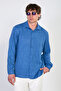 Men's Long Sleeve Shirt - Blue - 2