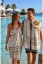 Cotton Peshtemal 100X180 cm Striped – Beach Towel, Hammam Towel, Sauna Towel, Multi-Purpose Use - 7