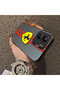 Poco C65 Compatible Silicone Edge Hard Back Anti-Fall Phone Case Ferrari Patterned - 3