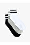 Striped 3-Piece Booties Tennis Socks Set