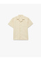 Cotton Pocket Detailed Turn-Down Collar Short Sleeve Shirt - 6