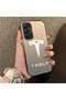 Samsung Galaxy A34 Compatible Silicone Edge Hard Back Anti-Fall Phone Case Tesla Patterned