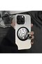 iPhone 15 Compatible Silicone Edge Hard Back Anti-Fall Phone Case Volkswagen Patterned - 8