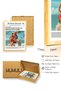 Natural Wood Framed Retro Painting - Summer Beach Fashion Mannequin |   Huhu2096 - Single Table Natural Wood Frame - 3