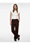 Slim Fit Short Sleeve Boat Neck Camisole Cotton T-Shirt