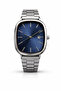 Men's Wristwatch Silver Color Navy Blue Dial Calendar Sport & Classic Gift Boxed - 5