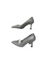 Lady Silver Crystal Stiletto 7 cm Goblet Heeled Wedding Engagement Evening Dress Shoes - 3