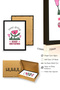 Natural Wood Framed Floral Tulip Painting - Keep Growing Retro Pattern |   Huhu2310 - 3