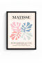 Black Wood Framed Retro Painting - Tropical Leaf in Pastel Tones |   Huhu2416 - Single Table Black Frame - 2