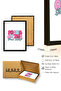 Black Wooden Framed Pop Art Painting - Focus on the Good Things Retro Pattern |   Huhu2716 - Single Table Black Frame - 3