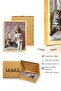 Natural Wood Framed Retro Portrait Painting - Stylish Figure Pattern |   Huhu2584 - Single Table Natural Wood Frame - 3
