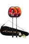 Powertek Star Badminton Racket Set – 2 Strung Rackets with Full Cover