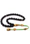 Black Special Series Ottoman-Style Crimped Amber Prayer Beads for Lovers - 3
