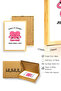 Natural Wood Framed Retro Heart-Themed Painting - Message of Moral Support |   Huhu2737 - Single Table Natural Wood Frame - 3