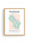 Natural Wood Framed Retro Palm Leaf Painting - Tropical Green |   Huhu2855 - Single Table Natural Wood Frame - 2