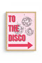 Natural Wood Framed Retro Disco Table - Party Themed Decoration |   Huhu2719 - 2