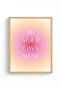 Minimalist Muse Written Painting with Natural Wooden Frame - Inspirational |   Huhu2733 - Single Table Natural Wood Frame - 2