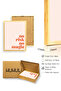 Natural Wood Framed Retro Painting - Typography No Risk No Magic |   Huhu2578 - Single Table Natural Wood Frame - 3