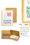 Natural Wood Framed Retro Floral Painting - Pastel Boho Floral Pattern |   Huhu2330 - 3