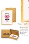 Natural Wood Framed Retro Painting - Take Care of Yourself Heart Design |   Huhu2472 - Single Table Natural Wood Frame - 3