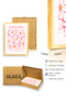 Natural Wooden Framed Floral Decorative Painting - Retro Botanical Pattern |   Huhu2088 - Single Table Natural Wood Frame - 3