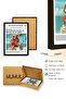 Black Wooden Framed Retro Painting - Summer Beach Fashion Mannequin |   Huhu2096 - Single Table Black Frame - 3
