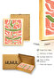 Natural Wood Framed Retro Floral Painting - Botanical Pattern Canvas |   Huhu2292 - 3