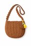 Natural Brown Hand Knitted Women's Shoulder Bag – Bohemian Handmade Bag