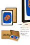 Black Wooden Framed Retro Dice Themed Painting - Game |   Huhu2275 - Single Table Black Frame - 3