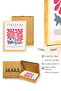 Natural Wood Framed Retro Floral Painting - Vibrant Boho Pattern |   Huhu2390 - 3