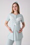 Guipure Detailed Maternity-Pregnancy Pajama Set with Dressing Gown, 3-Piece Set - 3