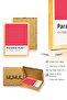Natural Wood Framed Retro Painting - Pastel Pink |   Huhu2465 - Single Table Natural Wood Frame - 3