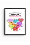 Black Wooden Framed Retro Feeling and Heart Painting - Humanity Mood |   Huhu2704 - Single Table Black Frame - 2