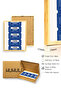 Natural Wood Framed Retro Movie Ticket Table - Film Themed |   Huhu2394 - Single Table Natural Wood Frame - 3