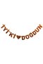 Copper Color Happy Birthday Written Banner - 2