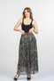 Women's Summer Yellow Corseted Chiffon Patterned Skirt Stylish Daily Comfortable 6876 - 4