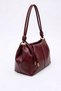Camelia Knot Drawstring Detailed Women's Hand and Shoulder Bag Burgundy - 2