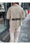 Green Back Embossed Striped Shirt Tw-1211