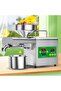 Electric Oil Press Machine Stainless Steel Oil Extractor for Home Use Cold Hot Press - 2
