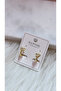 Xuping Stone Heart Children's Earrings - 2