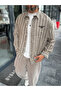 Green Back Embossed Striped Shirt Tw-1211 - 5