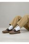 26Y-088-7180 Genuine Leather Lace-Up Loafer Shoes for Women