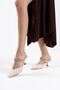 Biarritz Premium Beige Women's Heeled Slippers - 4