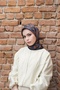 Olive Pattern Voile Soft Scarf - 3